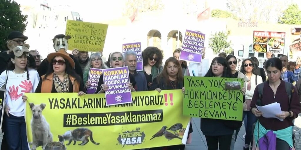 Valiliğin ‘yasak’ kararı hayvanseverleri harekete geçirdi! Böyle protesto ettiler