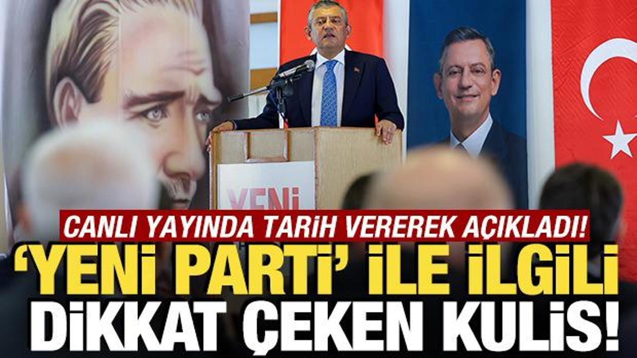 Yeni parti ile ilgili dikkat ceken kulis bilgisi canli yayinda tarih vererek acikladi WmGGVtqd